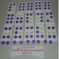 Alfabeto em Braille em EVA