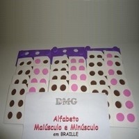 ALFABETO MAISCULO E MINSCULO EM BRAILLE