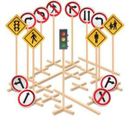 Percurso de Trnsito (14 placas - 1 semforo) - 26.61