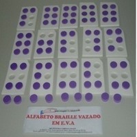 Alfabeto em Braille em EVA 