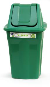 Lixeira Plastica Seletiva (Verde)