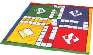 Jogo de Ludo em Bagum medindo 1,20 x 1,20M - Jott Play- B.05