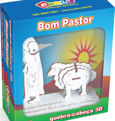 Religiosos - Quebra-cabea 3D Bom Pastor - 1751