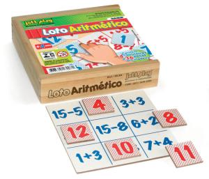 Loto Aritmetico com 40 p em MDF