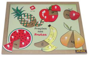 Circulos de Frações Frutas com pinos ( 21pçs) - Jott Play-30.99