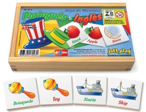 Jogo da Memoria de Portugues/ Ingles (40 pecas)