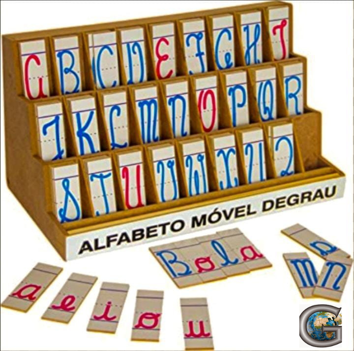 Jogo Educativo Alfabeto Silábico 360 pçs em MDF - Jottplay