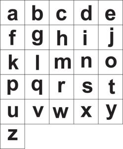 Carimbos Alfabeto Minúsculo - Letra de Forma (26 peças) - Jott Play-71