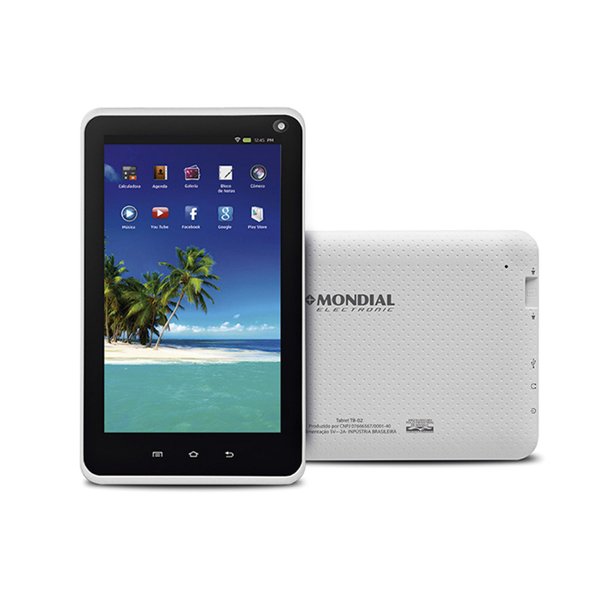 Tablet Mondial QuadCore Preto