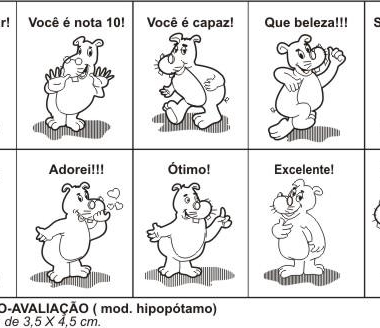 Carimbo Psico Avaliação Hipopótamo - 2053