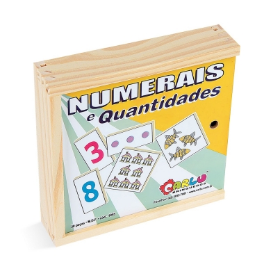 Numerais e Quantidades (jogo com 30 peas) - 1055